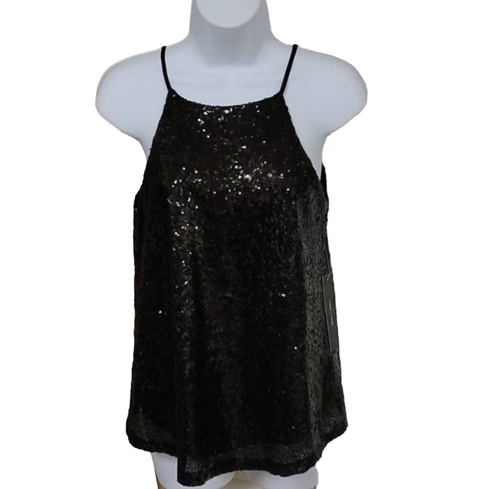 $10 Sale New Black Sequined Top